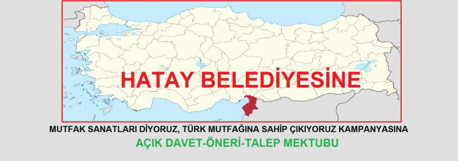 HATAY BELEDİYEMİZE AÇIK MEKTUP GÖNDERİLMİŞTİR