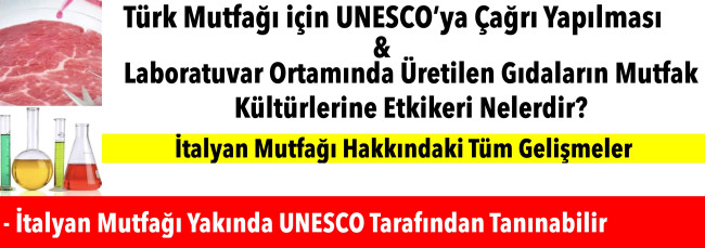 UNESCO’YA ÇAĞRI YAPILMASI VE YAPAY GIDALARIN ETKİLERİ