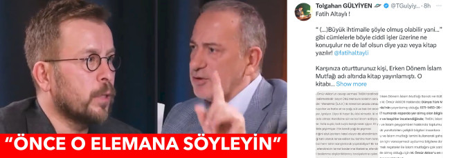 FATİH ALTAYLI’YA “ÖNCE O ELAMANA SÖYLEYİN…” DEDİ