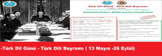 TÜRK DİLİ GÜNÜ - TÜRK DİLİ BAYRAMI