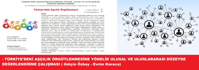 TÜRKİYE’DEKİ AŞÇILIK ÖRGÜTLENMESİ